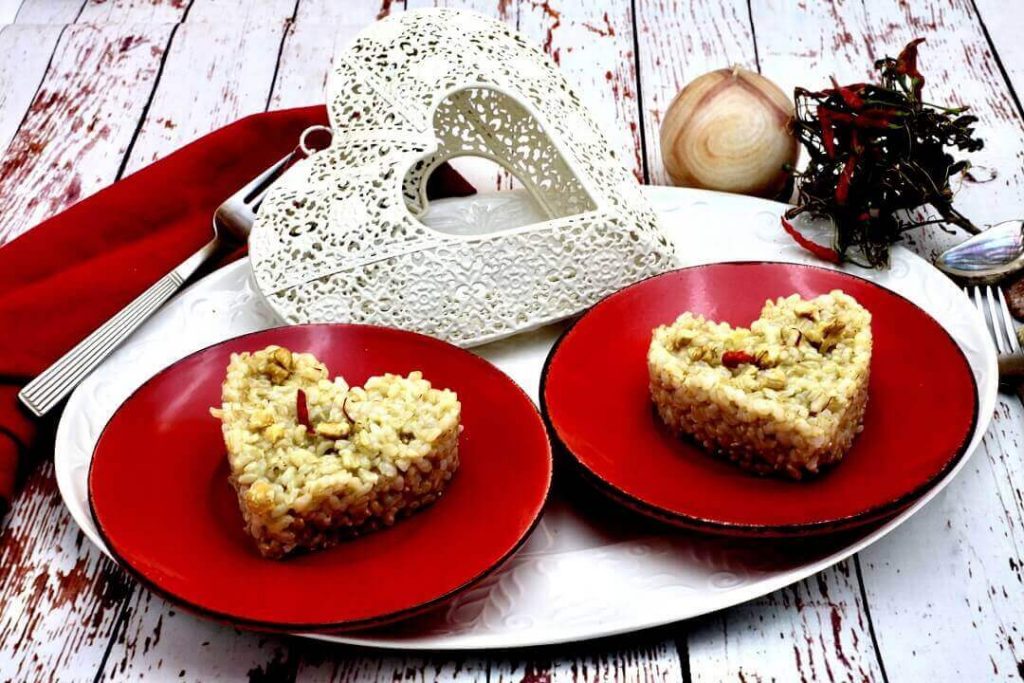 menu vegano di san valentino